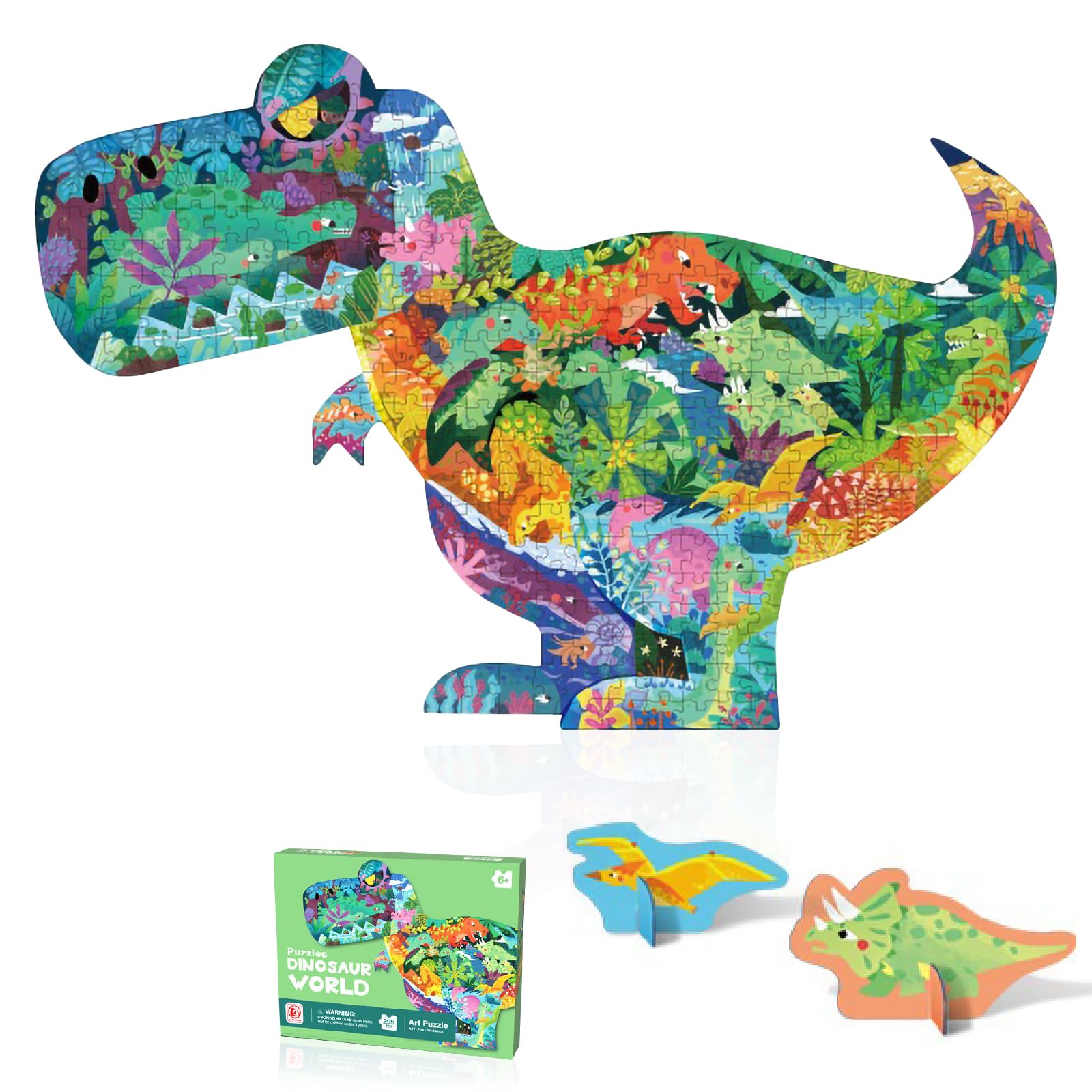 Пазл Wonderfall Динозавр Дети Животные 300 деталей 500 деталей Подарок (Динозавр)